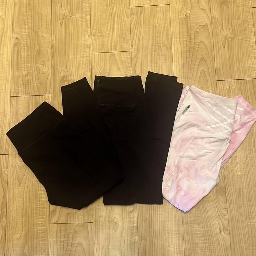 (3) LEGGINGS! Rbk, Danskin, Pink!